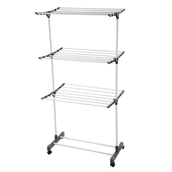 3 Tier Clothes Dryer Rack Airer With Wheels