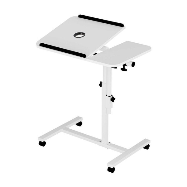 Artiss Laptop Desk Table Fan Cooling Black 60CM White