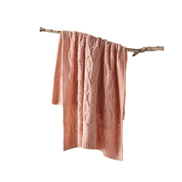Bianca Bedding Johnson Blush Throw Rug