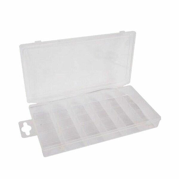 2x Storage Box Plastic Jewelry Organizer Compartments Container Case Bead Craft