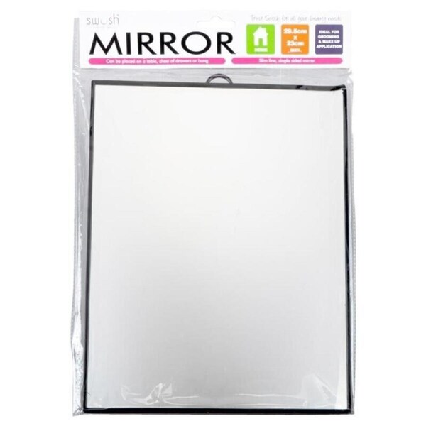 2pcs Mirror With Stand Wall Mountable Bathroom Make Up Facial - 29.5 x 23cm