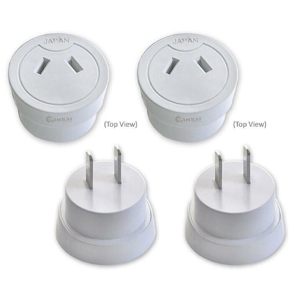 2x Universal Travel Power Adapter Australia AU NZ to USA Canada Japan Mexico