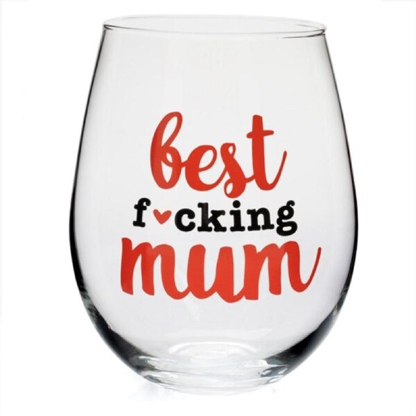 Best F*cking Mum Stemless Wine Glass
