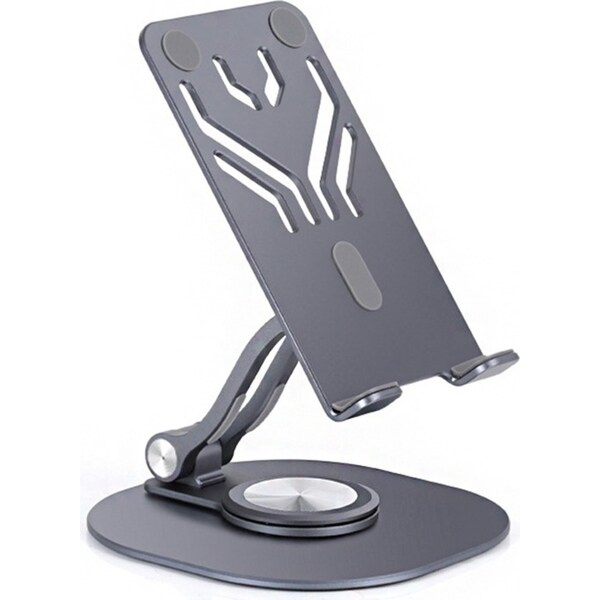 Metal Aluminum Alloy Rotary Phone Holder Folding Desktop Portable Tablet Bracket