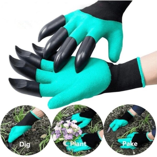 2Pcs Claw Gardening Gloves Outdoor Planting Gloves Garden Protective Gloves