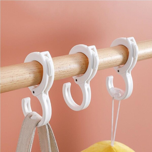 20Pcs Multifunctional Plastic S Shaped Hook Table Edge Hook Windproof Hooks