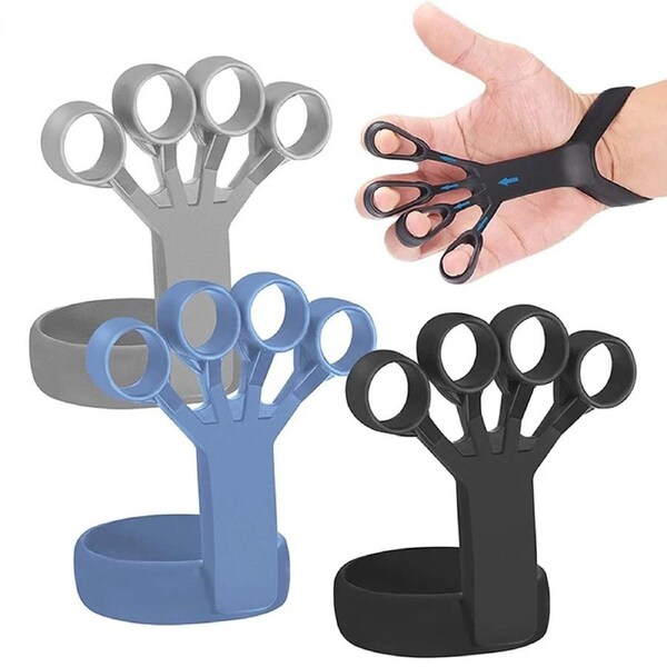 3 Pack Silicone Hand Grip Device Finger Exercise Hand Strengthener Hand Trainer