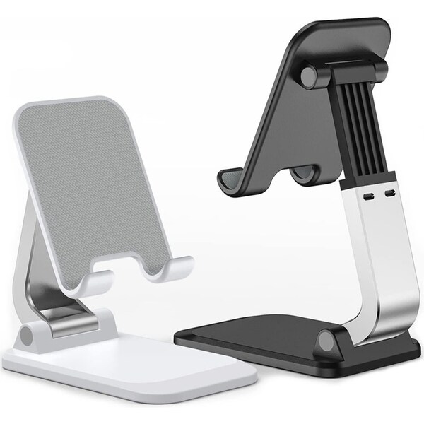 2 Pack Adjustable Desktop Cell Phone Stand Foldable Portable Phone Holder