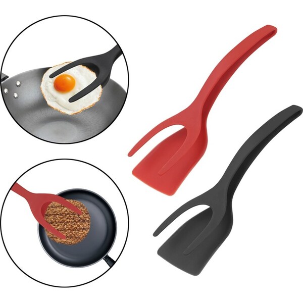2Pcs Non-Stick Fried Egg Turners Pancake Flip Spatula Kitchen Cooking Tool