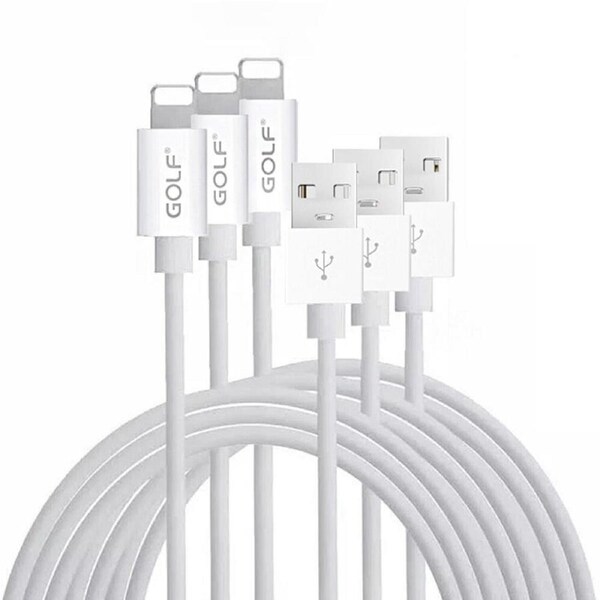 3Pack 1m USB Charging Data Cable GOLF GC-30 For iPhone mobile phone