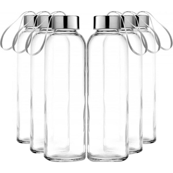 Ribbon Handle Big Water Glass Container Bottle