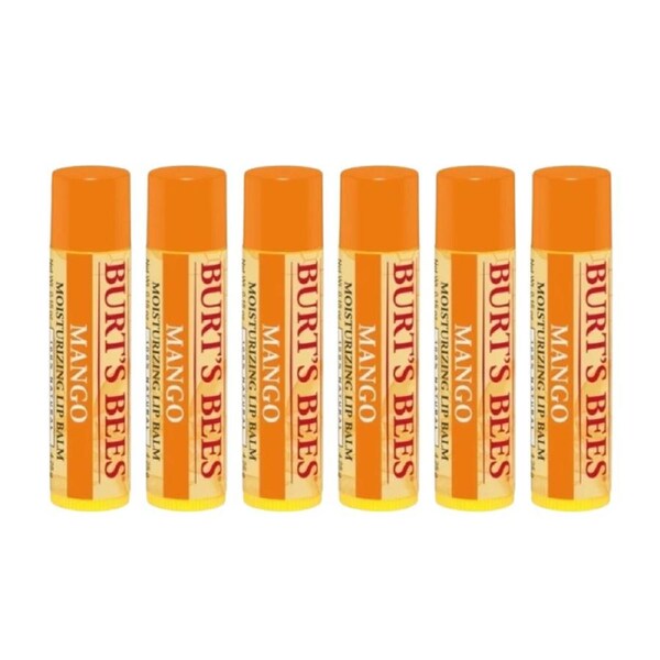 6 x Burt's Bees Mango Lip Balm 4.25g