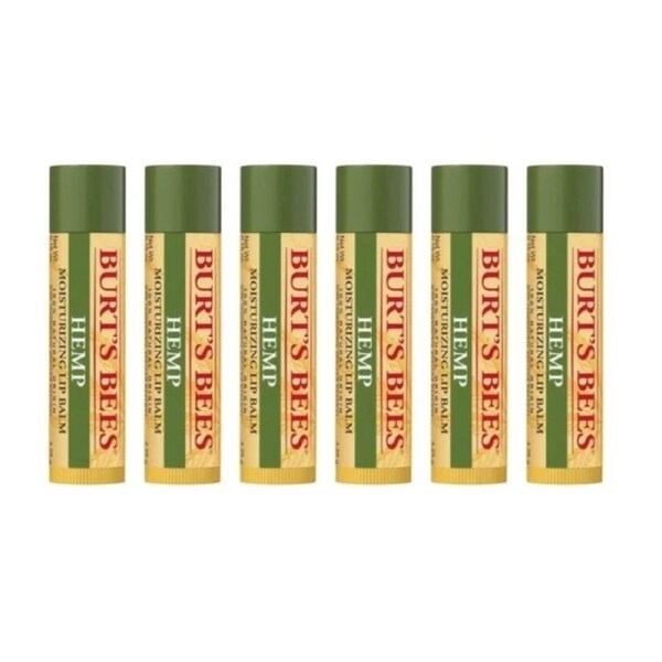 6 x Burt's Bees Hemp Lip Balm 4.25g