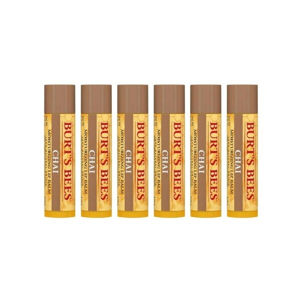 6 x Burt's Bees Chai Tea Lip Balm 4.25g