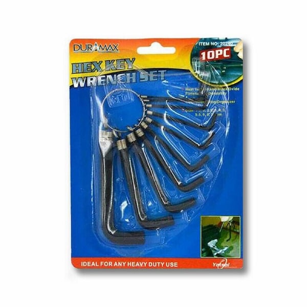 10 PIECE METRIC ALLEN KEY HEX KEY SPANNER WRENCH KEY SET
