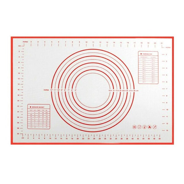 Silicone Rolling Cake Dough Mat Pastry Clay Fondant Baking Sheet 60x40