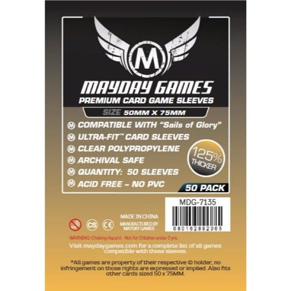 Mayday - Premium Custom Card Sleeves - 50 X 75 MM