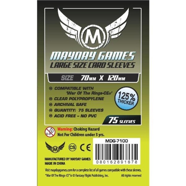 Mayday - Standard Sleeves (Pack of 75) - 70 MM X 120 MM