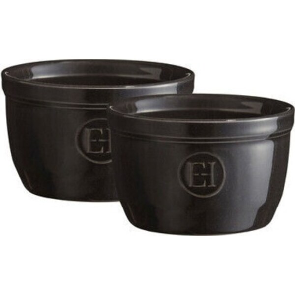 Emile Henry 9cm Ramekin Set of 2 - Charcoal