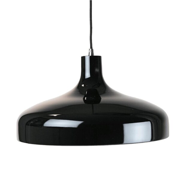 Ariella Classic Elegant Cord Drop Dome Pendant Light Lamp - Black.