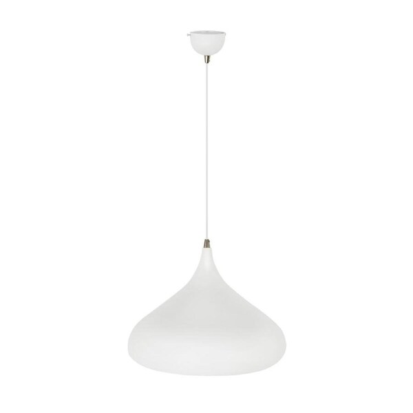 Zion Elegant Metal Dome Pendant Light Lamp - White.