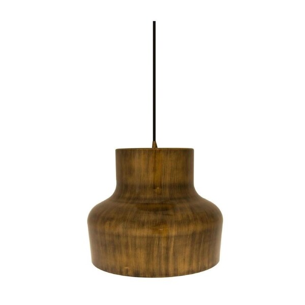 Alon Modern Classic Cord Drop Dome Pendant Light Lamp - Antique Brass.