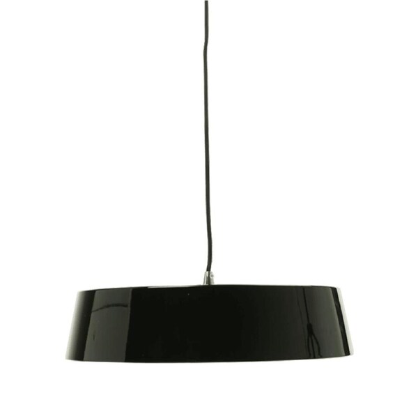 Parra Classic Metal Pendant Light Lamp High Gloss Finish - Black.