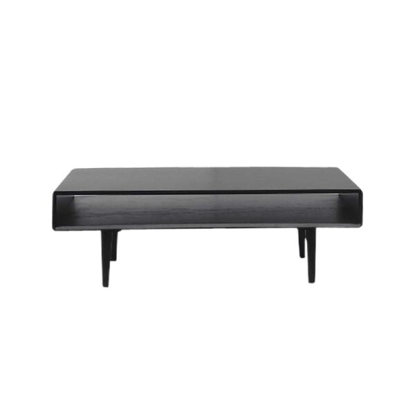 6IXTY Noche Rectangular Wooden Coffee Table 110cm - Black