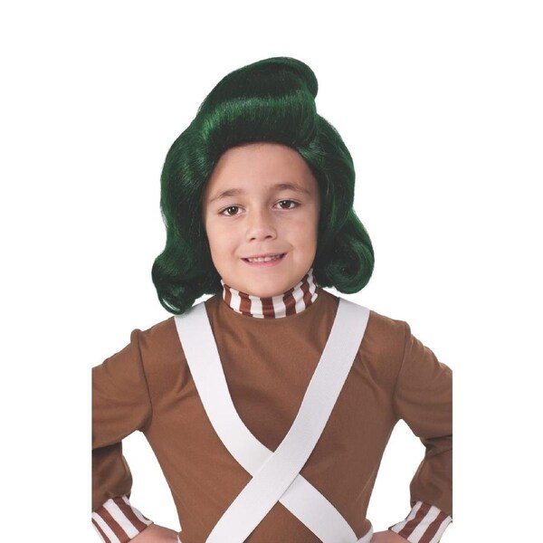 Oompa Loompa Bouffant Wig Kids/Children Fake Hair Costume Party Accessory Green