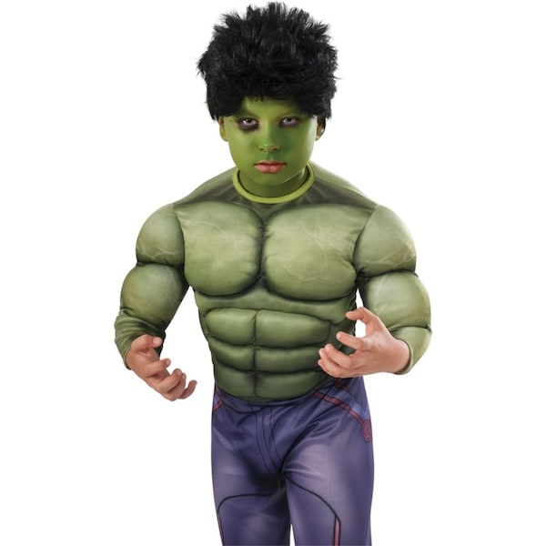 Marvel Hulk Wig Kids/Children Short Hair Dress Up Party Costume Accessory Black