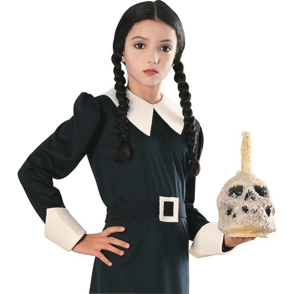Rubies Wednesday Addams Child Wig 7458 Kids Halloween Party Costume Accessory
