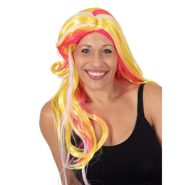 UV Colour-Changing Sunny Long Hair Wig Party Costume Dress Up Accessory Adult