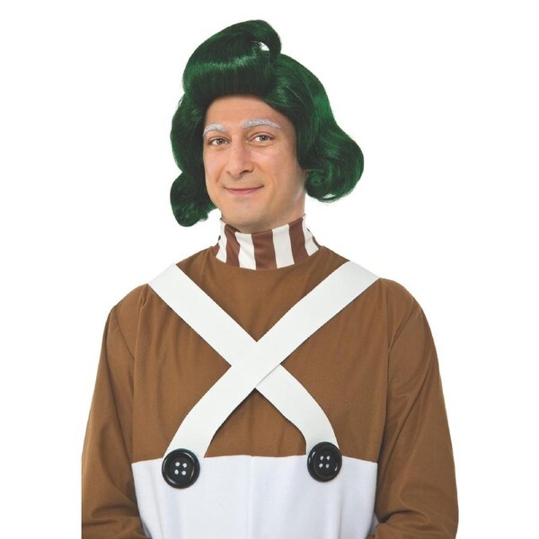 Rubies Oompa Loompa Wig Adult 6543 Green Hair Headwear Halloween Party Accessory