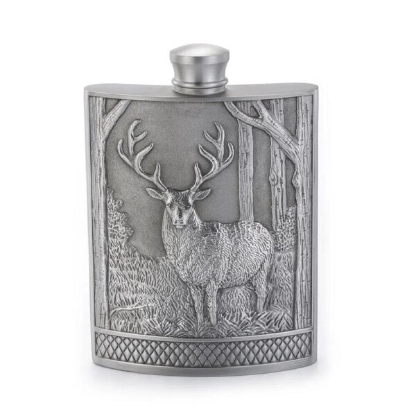 Royal Selangor Woodland - Stag Hip Flask (165ml)