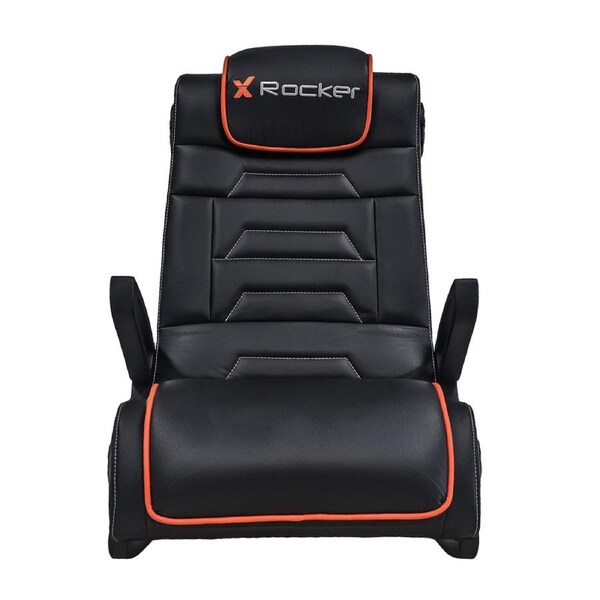 X-Rocker Sentinel 4.1 Wireless Bluetooth Gaming Floor Rocker Chair Seat Black