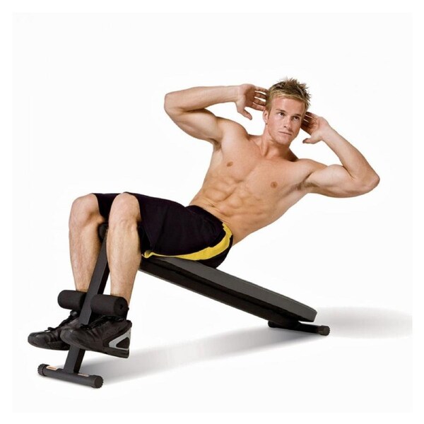 Marcy Apex 133cm Deluxe Slant Gym Full Core Muscle Abs Workout/Sit-up Home Bench