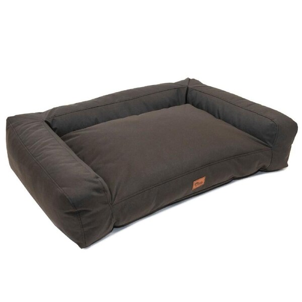 Superior Pet Goods 156x102cm Large Dog Bed Scooby Canvas Sofa Cushion Charcoal