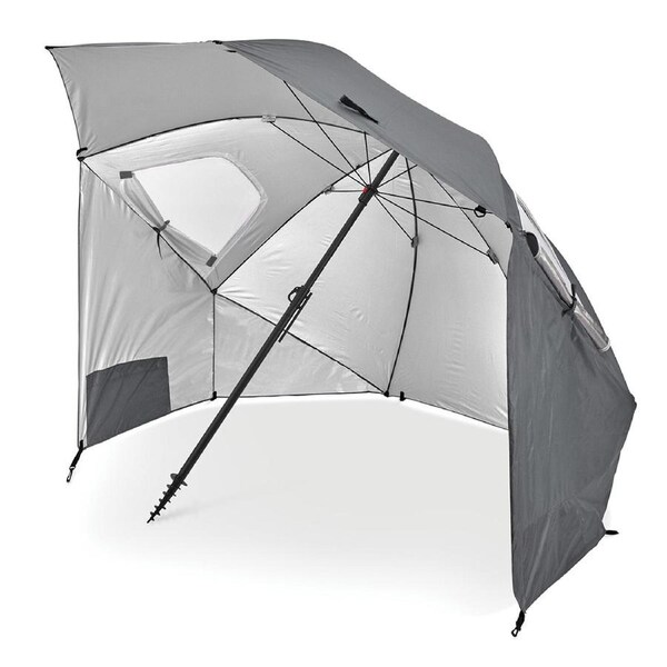 Sport-Brella Premiere XL UPF50+ Sun Protection Umbrella w/ Panels/Storage Grey