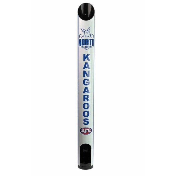AFL Stubby Cooler Dispenser - North Melbourne Kangaroos - 8 Cooler Wall Mount