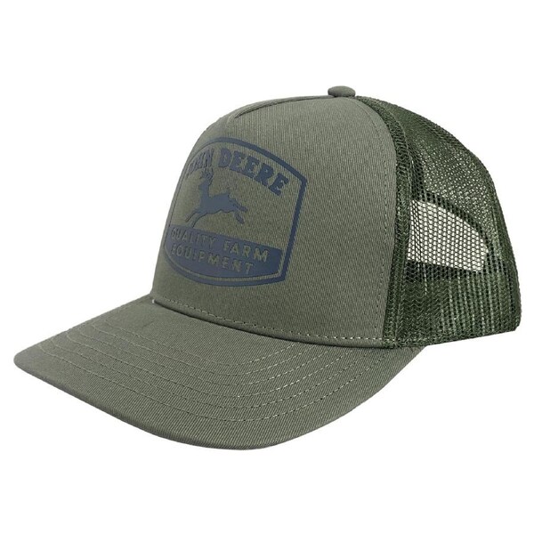 John Deere LP83272-JD Men's Twill/Mesh Trucker Cap/Hat Brown/Black One Size