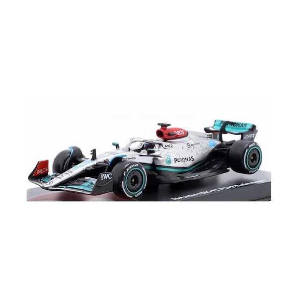 Bburago Licensed 1:43 Scale Mercedes AMG W13 Russell Race 2022 F-1 #63 Diecast Model Toy