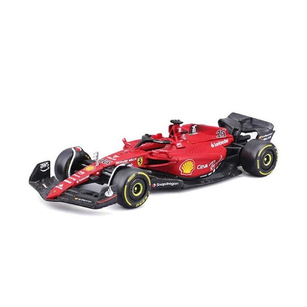 Bburago Licensed 1:43 Scale Ferrari Racing F1 75 Leclerc #16 2022 Diecast Model Toy Red