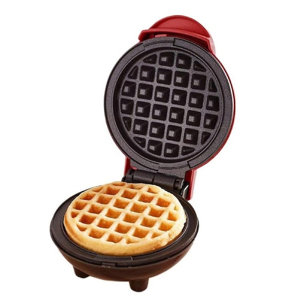 Mini Waffle Maker,Non Stick Pancake Cake Snacks Hash Browns Breakfast Portable Making Machine