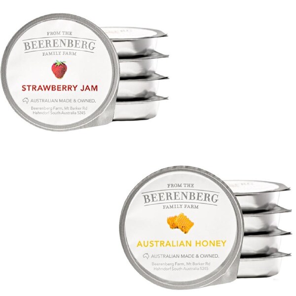 Beerenberg Mixed Jams Honey, Strawberry 14G x 40