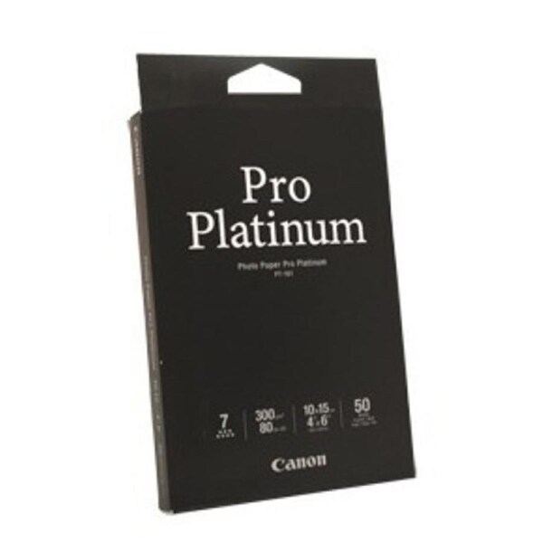 Canon Photo Paper Pro Platinum 6 x 4 50 Sheets - 300gsm