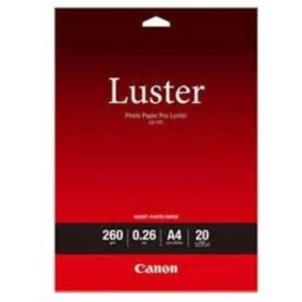 Canon Luster Photo Paper 20 sheets - 260gsm