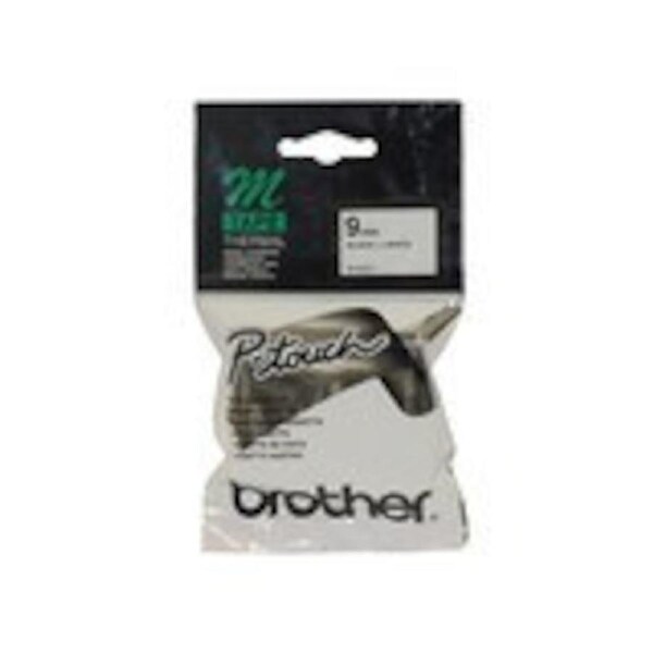 Brother M-K221 / 9mm Black on White M Labelling Tape - 8 Metres