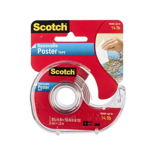 Scotch Poster Tape 109 Removable 19mm x 3.8M Box 6