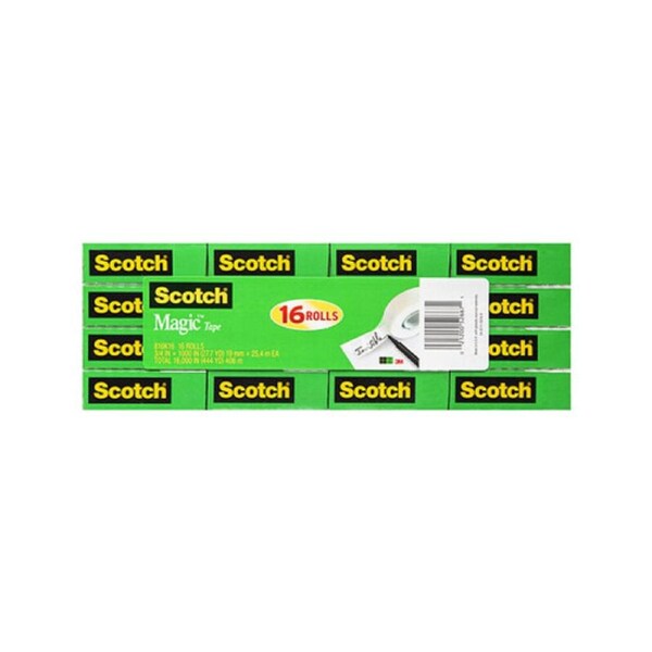 Scotch Magic Tape 810-16 19mm x 25M Pack 16