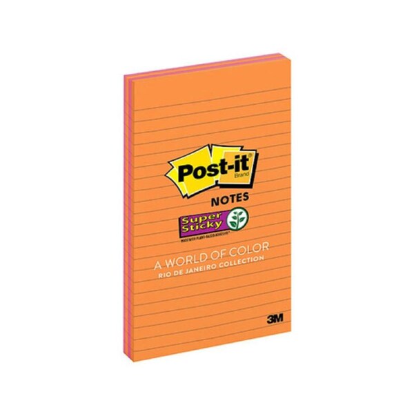 Post-It Note 5845-SSUC Lined Rio De Jan 123 x 200mm